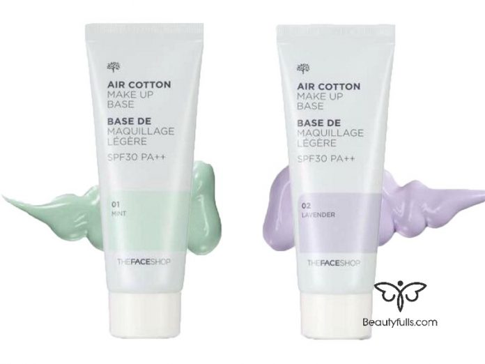 Kem lót The Face Shop Air Cotton Make Up Base hiện đang được bán chạy nhất