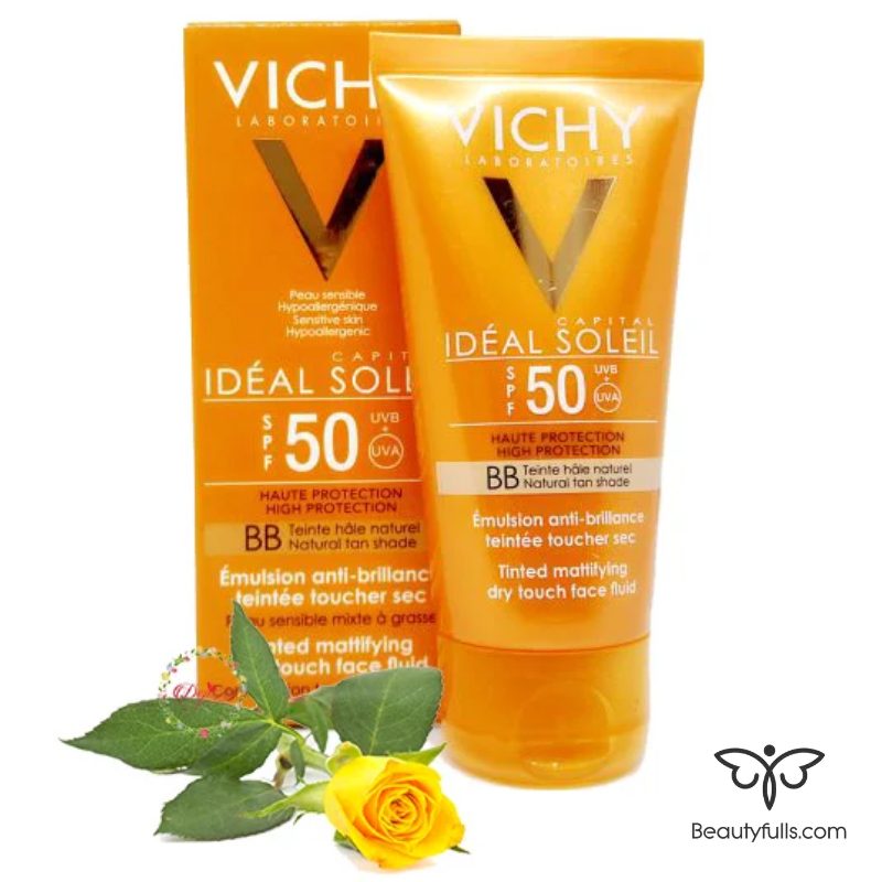 kem-chong-nang-vichy-idéal-soleil-SPF50-mattifying -dry-touch-face-fluid-vichy-khong-bong-dau