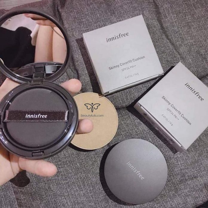 phấn nước innisfree skinny coverfit cushion